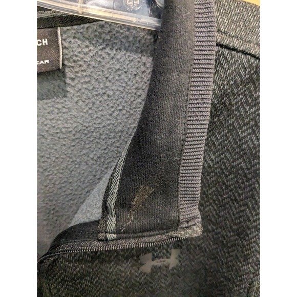 Under Armour Mens Coldgear 1/2 Zip shell/ Fleece Athletic Sweatshirt Small FLAW - Picture 3 of 5